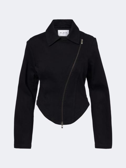 Alaïa Denim biker jacket