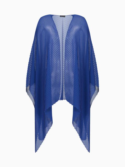 EMPORIO ARMANI Cape in pleated fabric