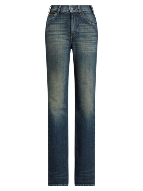 Ralph Lauren Women's Kaida Boot-Cut Jeans - Tellu Ride Indigo