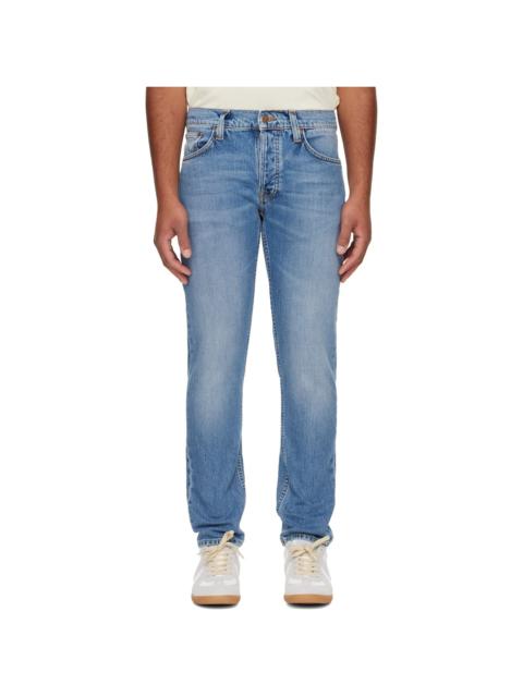 Nudie Jeans Blue Solid Ollie Jeans