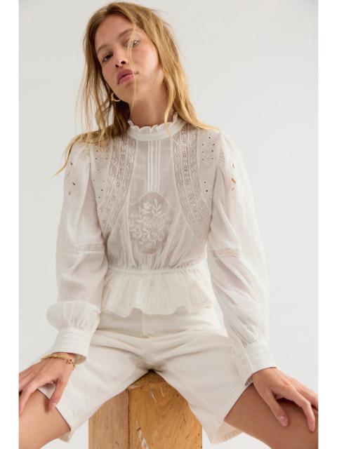FREE PEOPLE Azul Eyelet Blouse