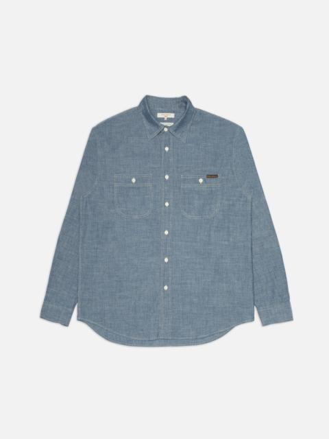 Nudie Jeans Julian Worker Shirt Chambray