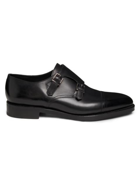John Lobb 윌리엄 가죽 Monk-Strap 신발