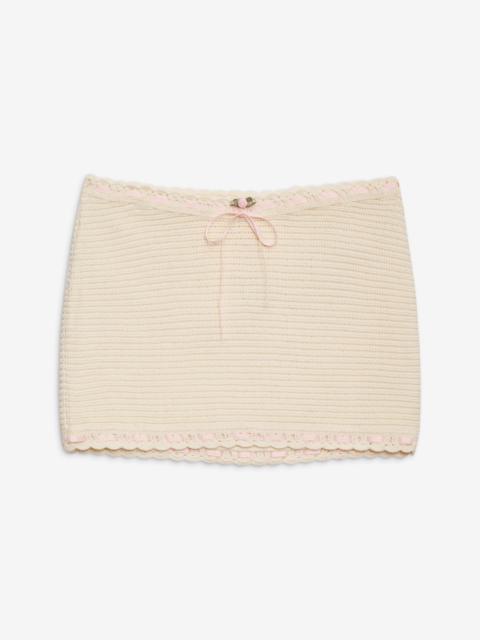 For Love & Lemons Kelsey Crochet Mini Skirt
