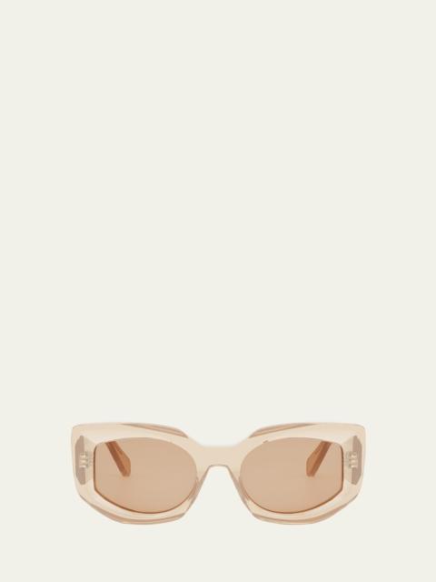 CELINE Bold 3 Dots Acetate Butterfly Sunglasses