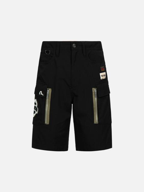 EVISU DAICOCK PRINT CARGO SHORTS