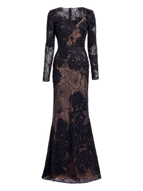 ELIE SAAB bead-embellished maxi dress