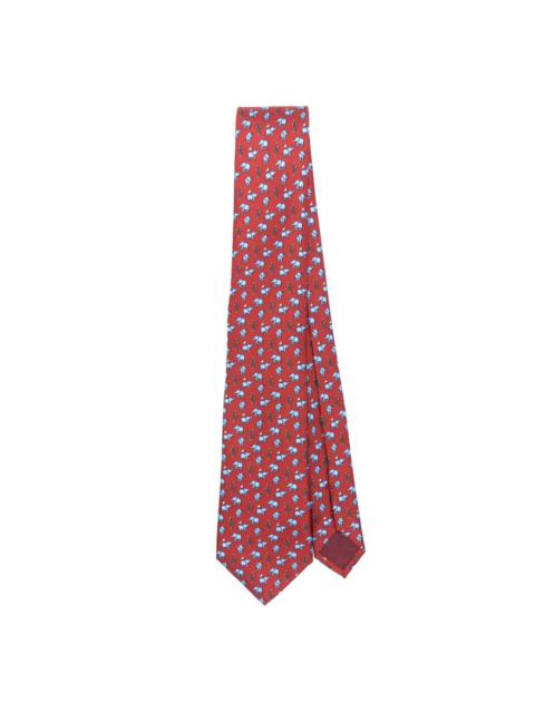 GIORGIO ARMANI animal-motif tie