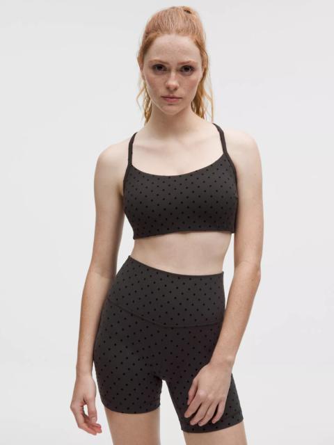 lululemon Flow Y Bra Light Support, C/D Cup Evolve *Flocked
