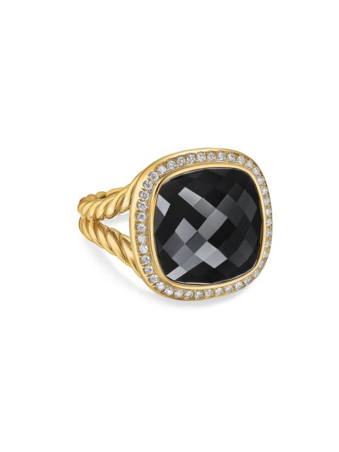 DAVID YURMAN Women's Albion Ring in 18K Yellow Gold - Black Onyx