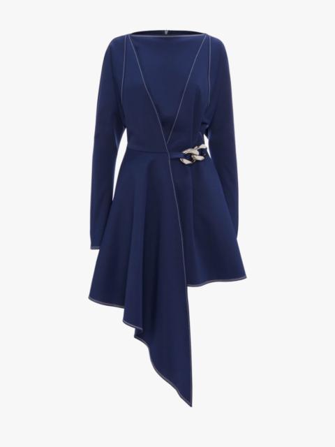 JW Anderson SHORT ASYMMETRIC CHAIN LINK DRESS
