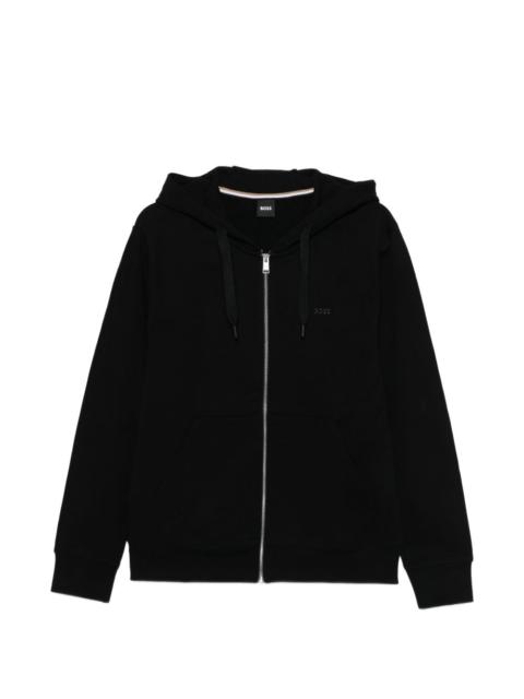 BOSS zip fastening hoodie