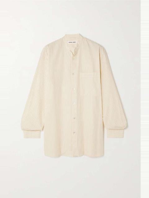 BIRKENSTOCK + TEKLA pinstriped organic cotton-voile shirt