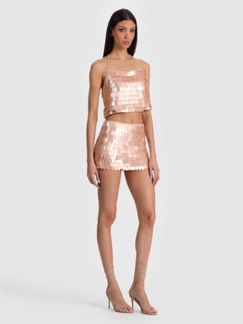 Alice + Olivia GRAZI PAILLETTE TOP