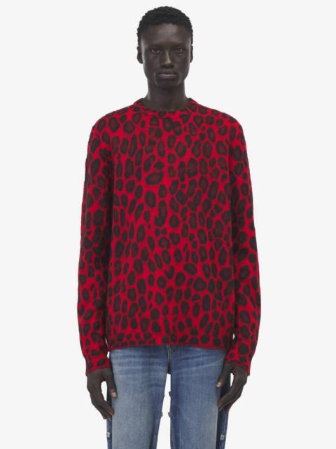 Alexander McQueen Leopard Jacquard Jumper