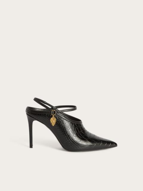 PUCCI COCO-PRINT LEATHER HEELS