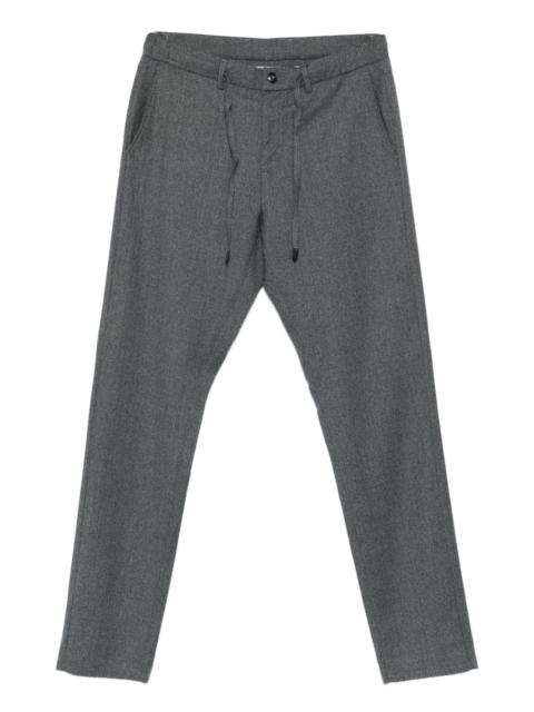 Canali drawstring wool trousers