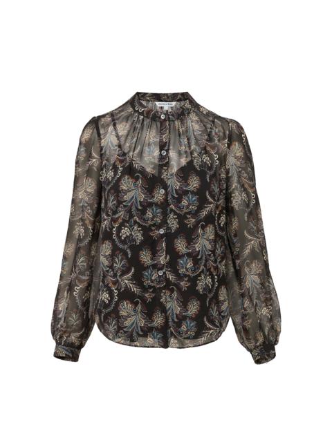 VERONICA BEARD ASHLYNN SILK BLOUSE