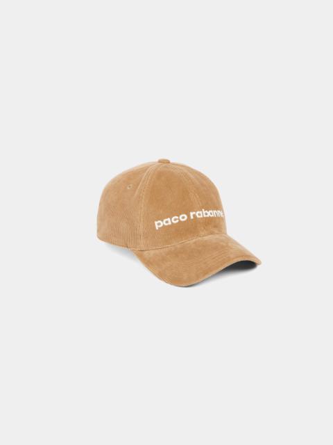 rabanne LOGO CAP BROWN