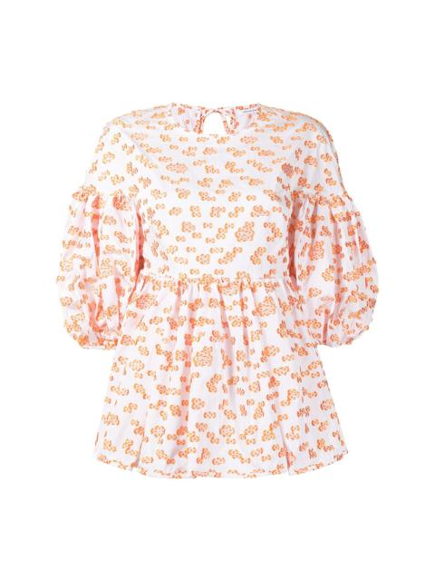 CECILIE BAHNSEN Jerry floral-print blouse