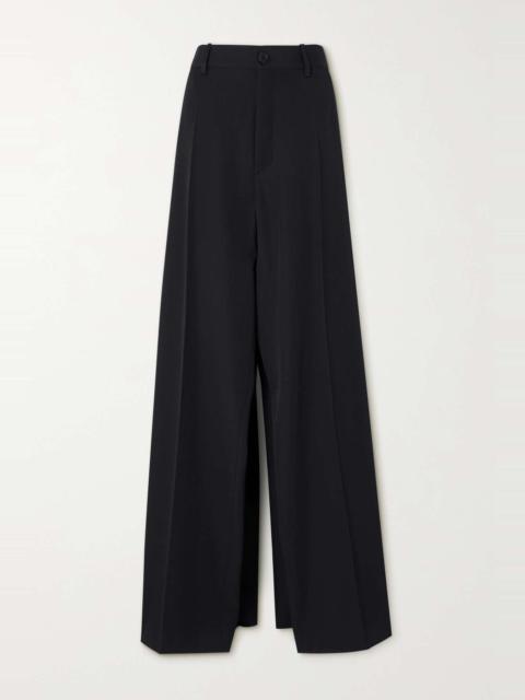 BALENCIAGA Pleated wool-twill pants