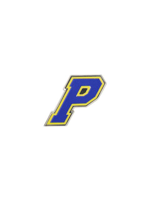 PALACE COLLEGE P PIN BADGE YELLOW / BLUE