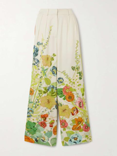 ALÉMAIS Constance floral-print TENCEL™-twill wide-leg pants