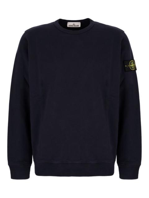 Stone Island Compass-patch cotton sweatshirt