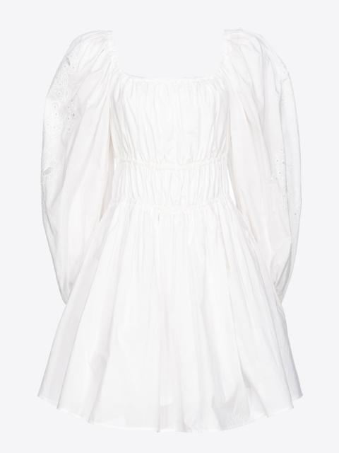 PINKO MINI DRESS WITH RODEO BRODERIE ANGLAISE