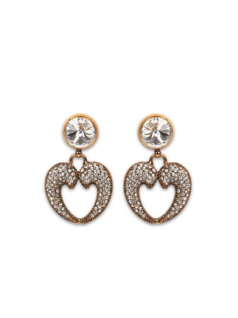 Etro Paisley Heart earrings