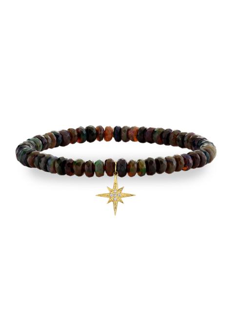 SYDNEY EVAN Women's Sunset Observatory 14K Yellow Gold, Ethiopian Opal & 0.03 TCW Diamond Beaded Stretch Bracele