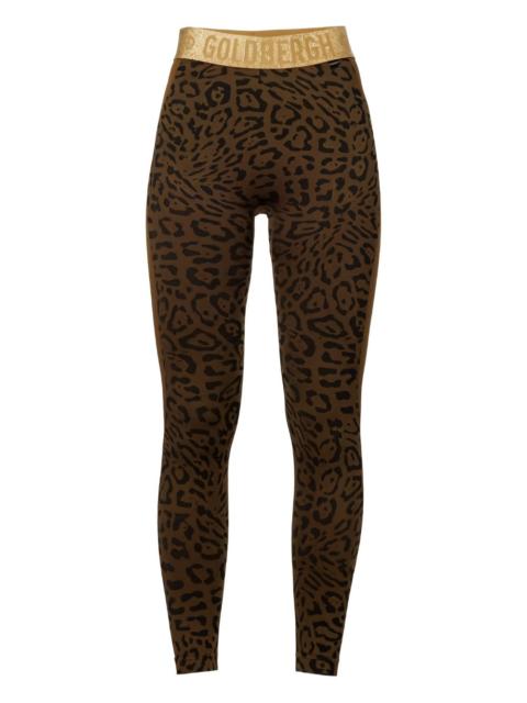 GOLDBERGH animal print waistband trousers