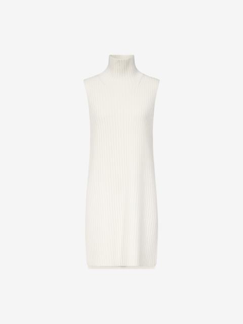 Loulou de Saison Loulou de Saison Becca Stand Collar Sweater Vest - Ivory