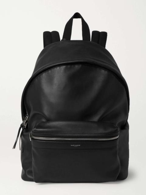 SAINT LAURENT City Leather Backpack