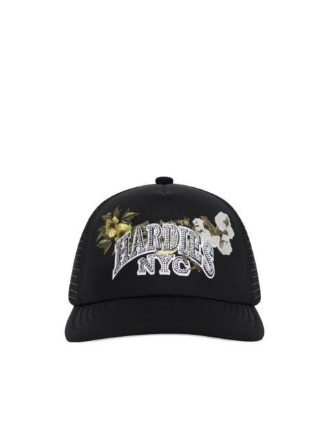 DENIM TEARS x Hardies NYC floral-embroidered trucker cap