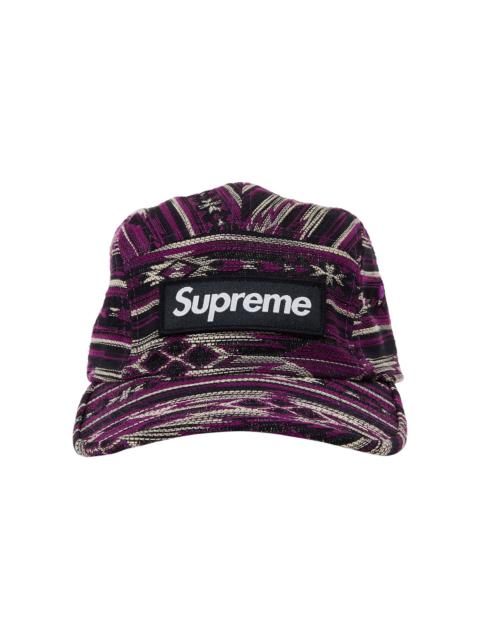 Supreme Woven Pattern Camp Cap 'Purple'