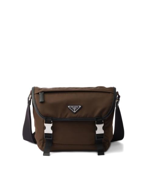 Prada logo-plaque shoulder bag
