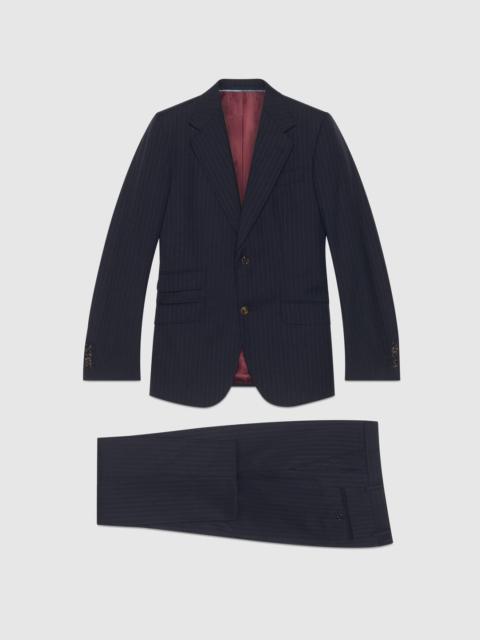 GUCCI Fitted Gucci pinstripe suit