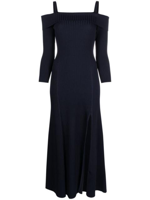 GANNI off-shoulder midi dress