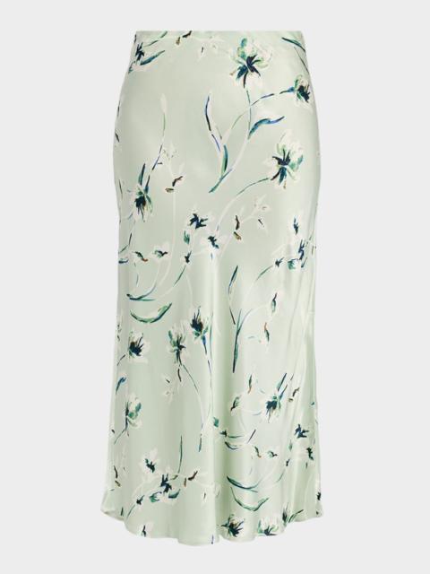 Rails Anya Satin Midi Skirt