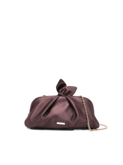 AQUAZZURA bow chain clutch bag