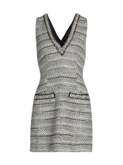 VERONICA BEARD Women's Odele Embellished Cotton-Blend Minidress - Silver