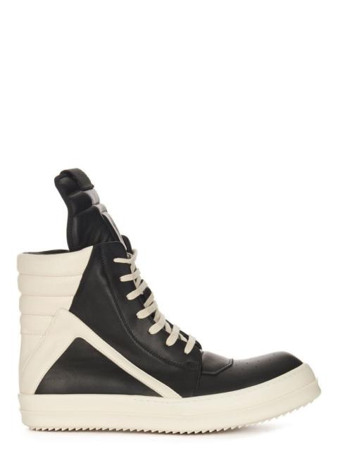 Rick Owens DRKSHDW Women's Geobasket Leather High-Top Sneakers - Black Milk