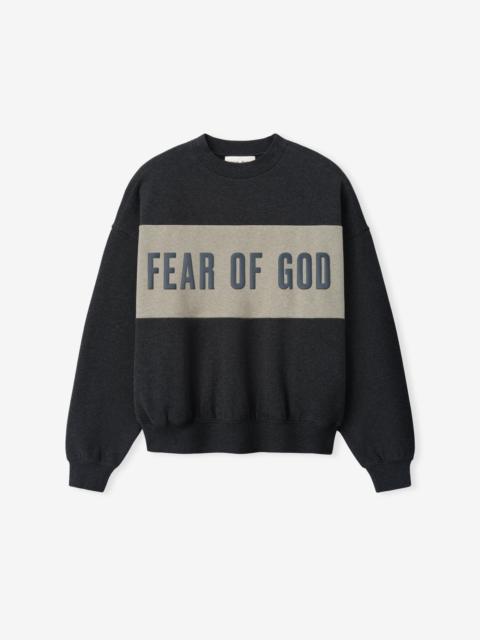 ESSENTIALS Cropped Relaxed Panelled Sweatshirt