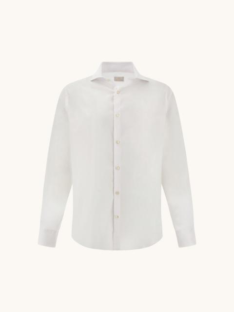 Paul & Shark GARMENT‑DYED COTTON VOILE SHIRT