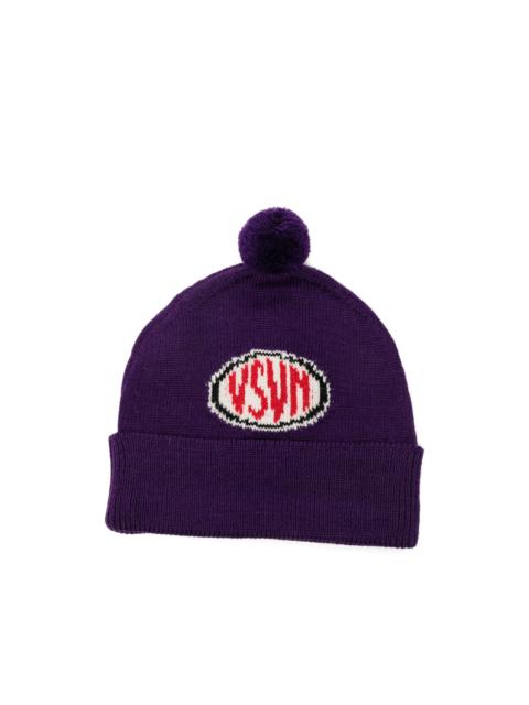 visvim pom-pom intarsia-knit beanie hat