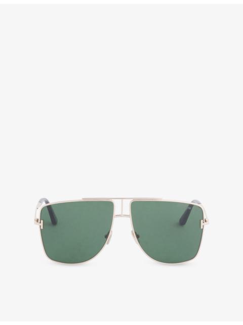 Eliott-02 Square Metal Sunglasses
