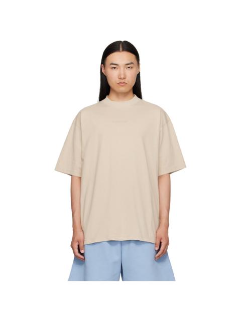 BALENCIAGA Beige Distressed T-Shirt
