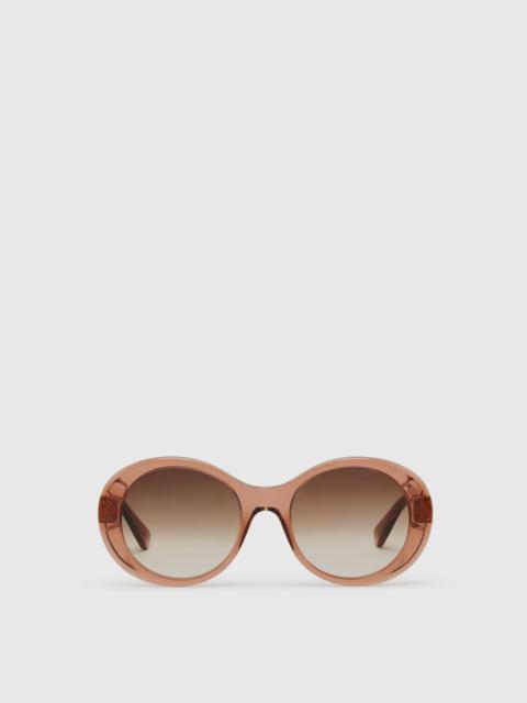 Stella McCartney Oversized Round Gradient Sunglasses