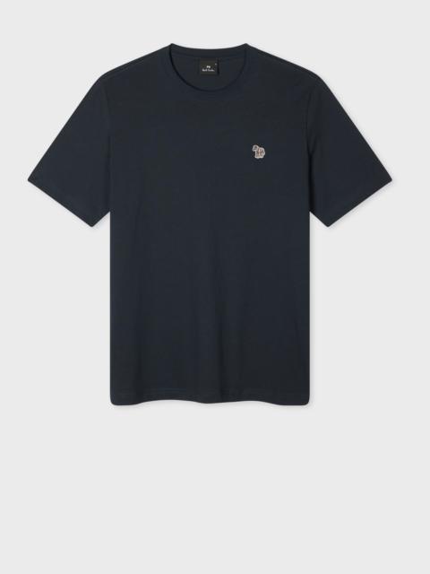 Paul Smith Navy Cotton Zebra Logo T-Shirt